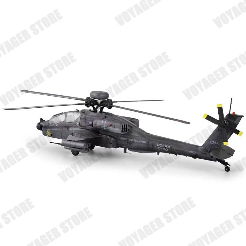 Modello Militare Elicottero RC ERA C170 Apache AH-64D 1/48 6CH Brushless Posizionamento Flusso Ottico Volo Rovesciato con un Tasto