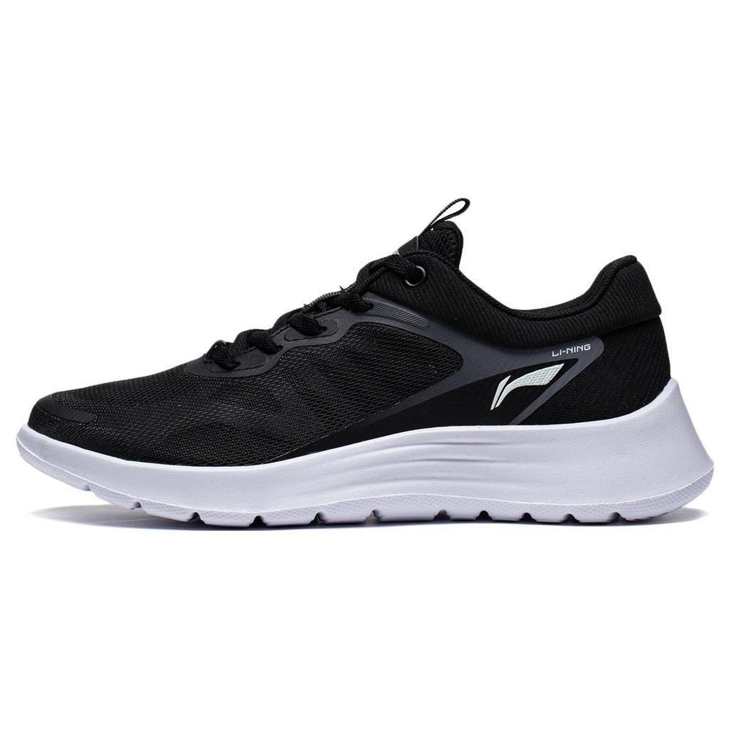 New LiNing Feather Cushioned Wear Resistant Breathable Low Top Casual Running Shoes Women's Black ARST020-2