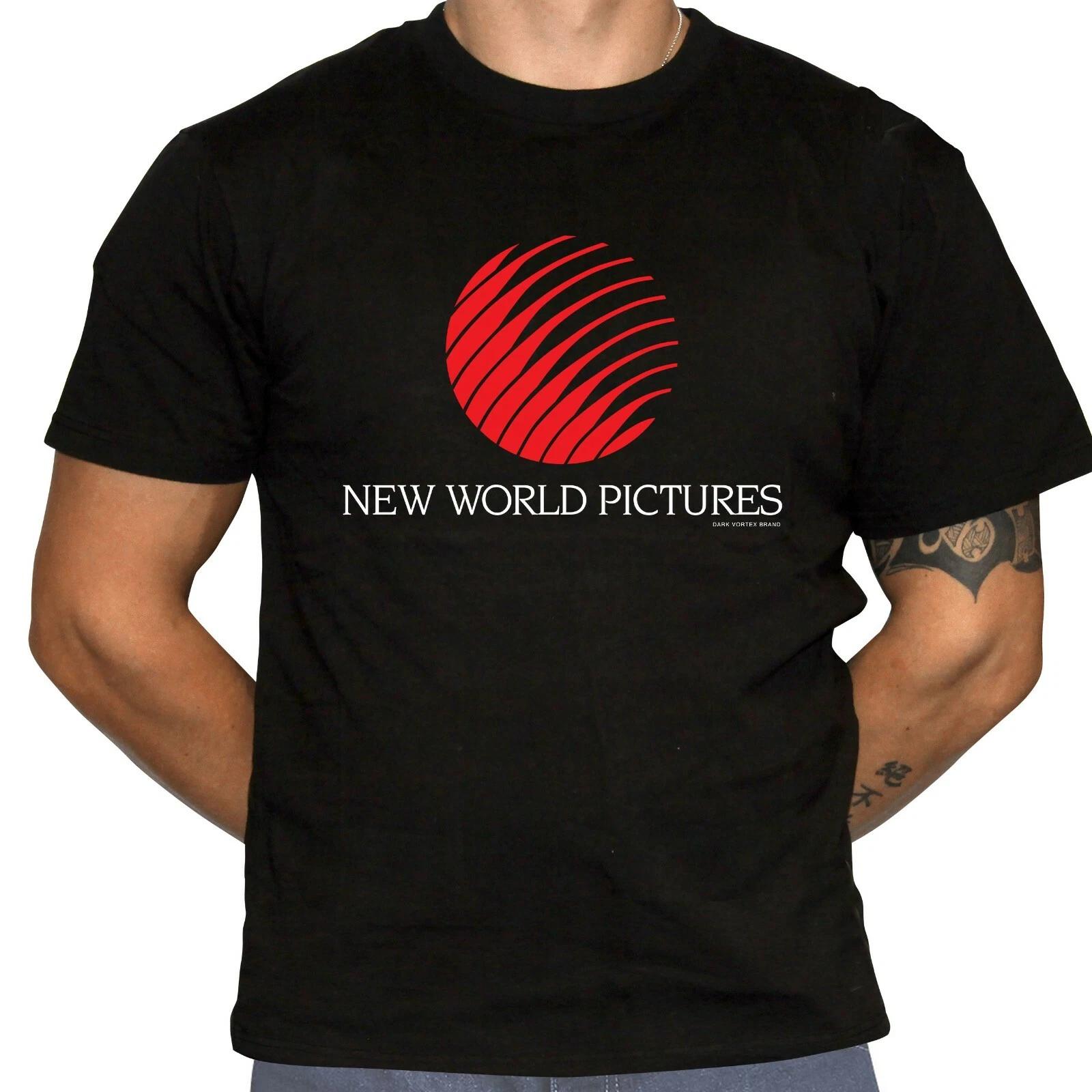 New World Pictures Logo T-Shirt - Defunct Film Production Company - 100% Cotton S