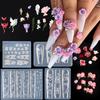 Multipurpose Nail Art Silicone Mould for 3D Designs Butterfly Flower Rose Patterns Portable for Acrylic Craft Supplies
