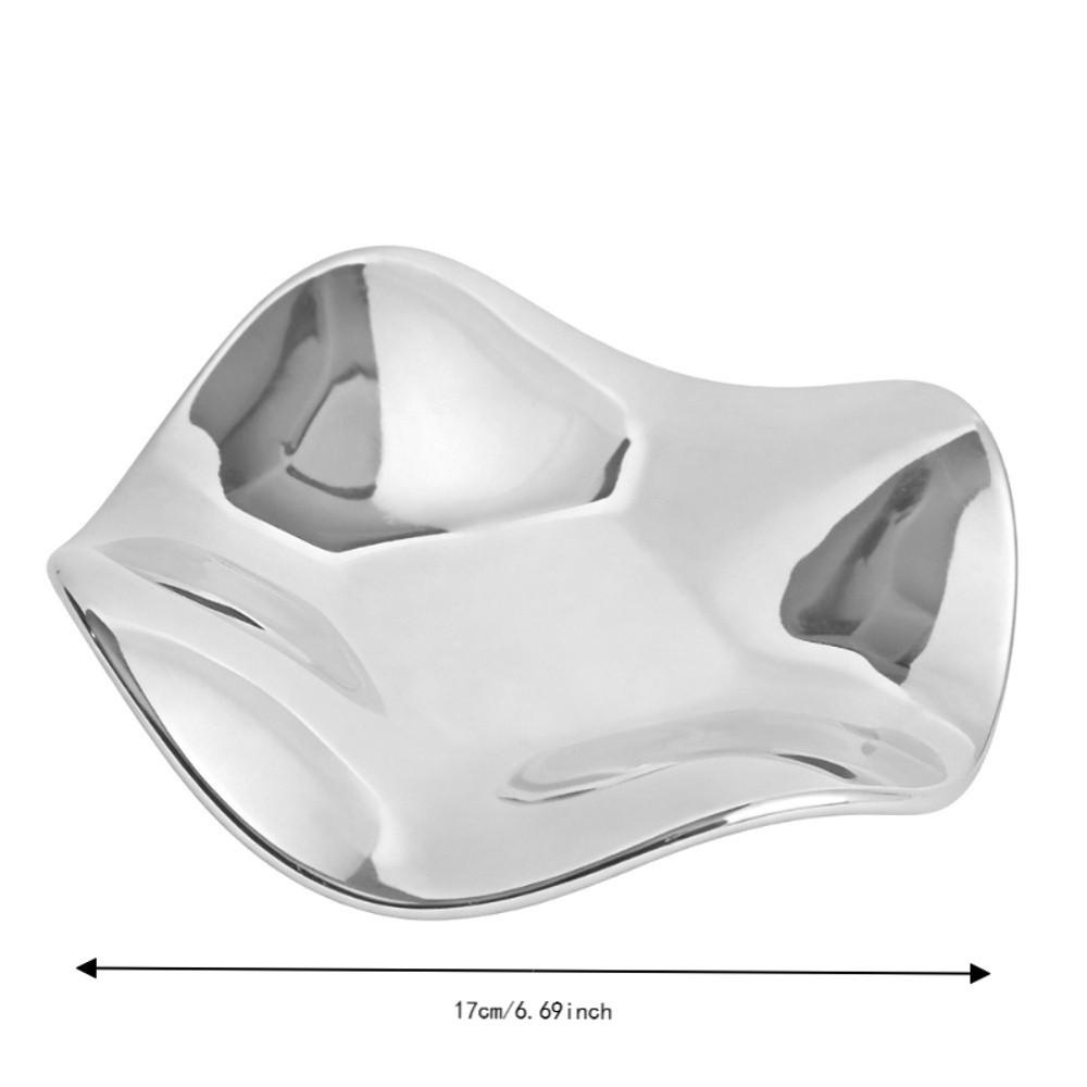 Ceramic Ceramic Jewelry Tray Light Luxury Jewelry Storage Tray Decorative Vanity Plate Home