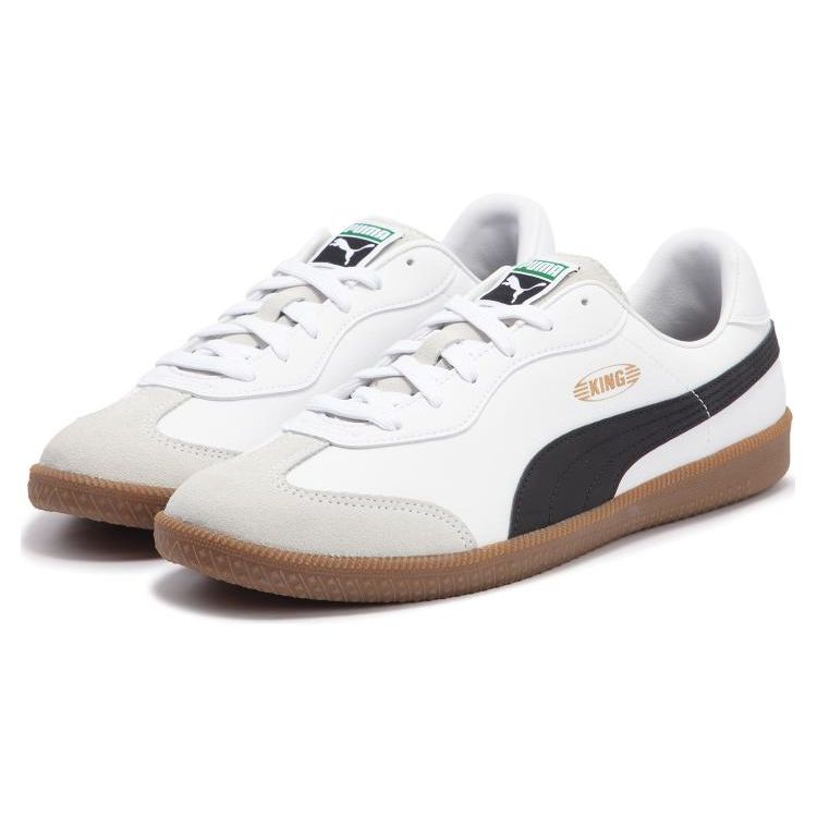 Puma King 21 IT White Black Gum Men Sneakers 106696-02