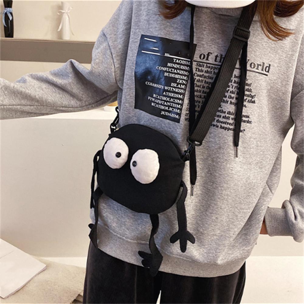 Personalized Funny Canvas Small Bag New Style Student Girl Shoulder Crossbody Small Round Bag