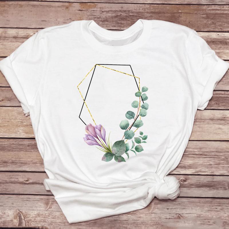 Clothes For Women Cartoon Kawaii Ladies Short Sleeve Casual Summer Print Female Clothes Fashion Tops Tshirt Natural Scenery