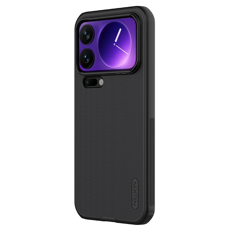 NILLKIN Xiaomi 17 Pro Max Full-Cover Matte Anti-Sweat Anti-Slip Drop Protection Case with Raised Lens Slim Simple Shield Pro Black
