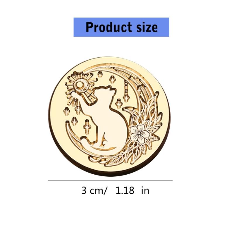 Pumpkins Sealing Wax Stamp Halloween Series Wax Seal Stamp Brass Head Seal Stamp for Scrapbooking Invitations Decoration