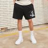 Li Ning X Disney Pinocchio Series Collaboration Sports Lifestyle Cartoon Pattern Printed Loose Casual Shorts Men shorts Black AKSS433-3