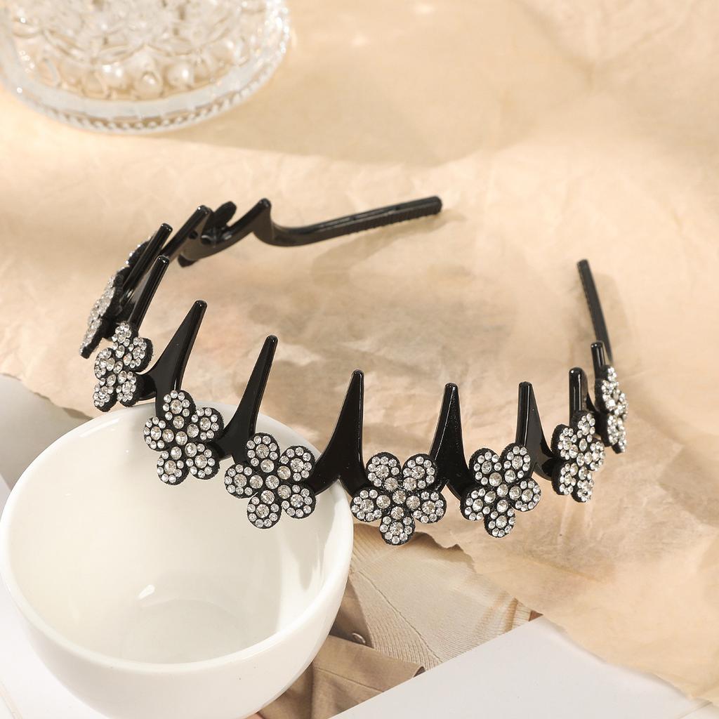 1PCS Wave Headband Female Bangs Broken Hairpin Lazy Braided Headband Simple Fairy All-match Air Non-slip Hairpin Butterfly Headband