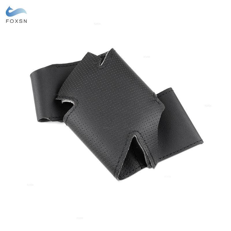 For Toyota Izoa 2018  C-HR CHR 2016 2017 2018  Hand-stitched Perforated Leather Car Interior Steering Wheel Cover Black