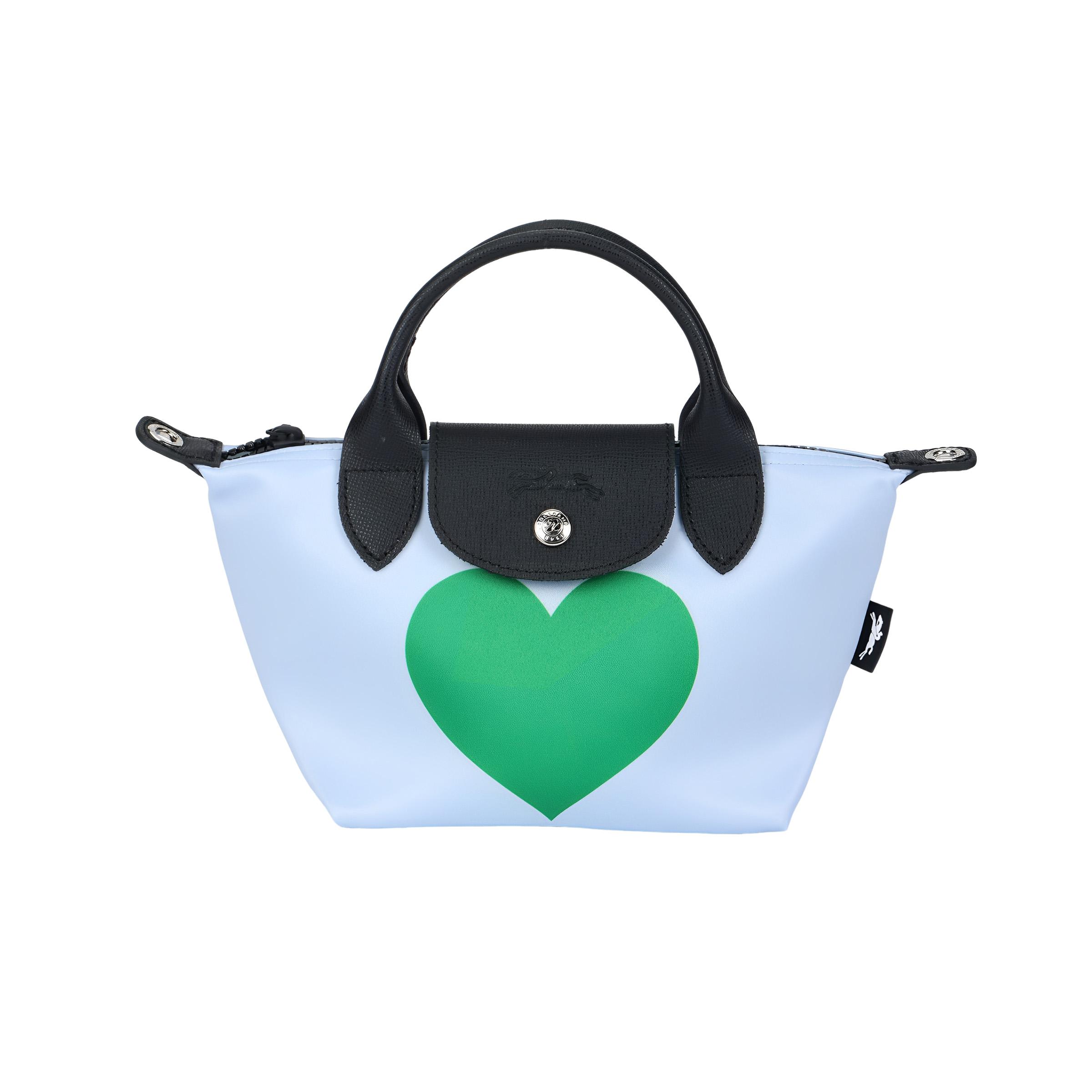 

Longchamp Le Pliage Cny Embossed Logo Snap Flap Heart Hardware Canvas Shoulder Crossbody Tote Bag Women Handbags Sky-Blue Green 1500HDCI05 Shopping Bag Set(Basic Set+Shopping Bag)
