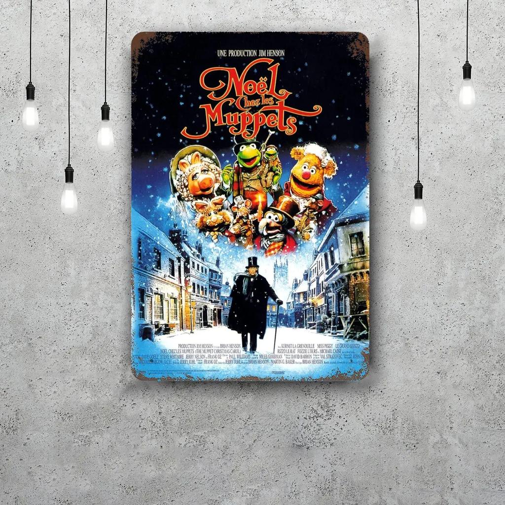 MINISO The Muppet Christmas Carol Funny Bar Metal Sign, Retro Plaque, Vintage Sign, Alcohol Drinker, Pub,Kitchen Wall Decoration
