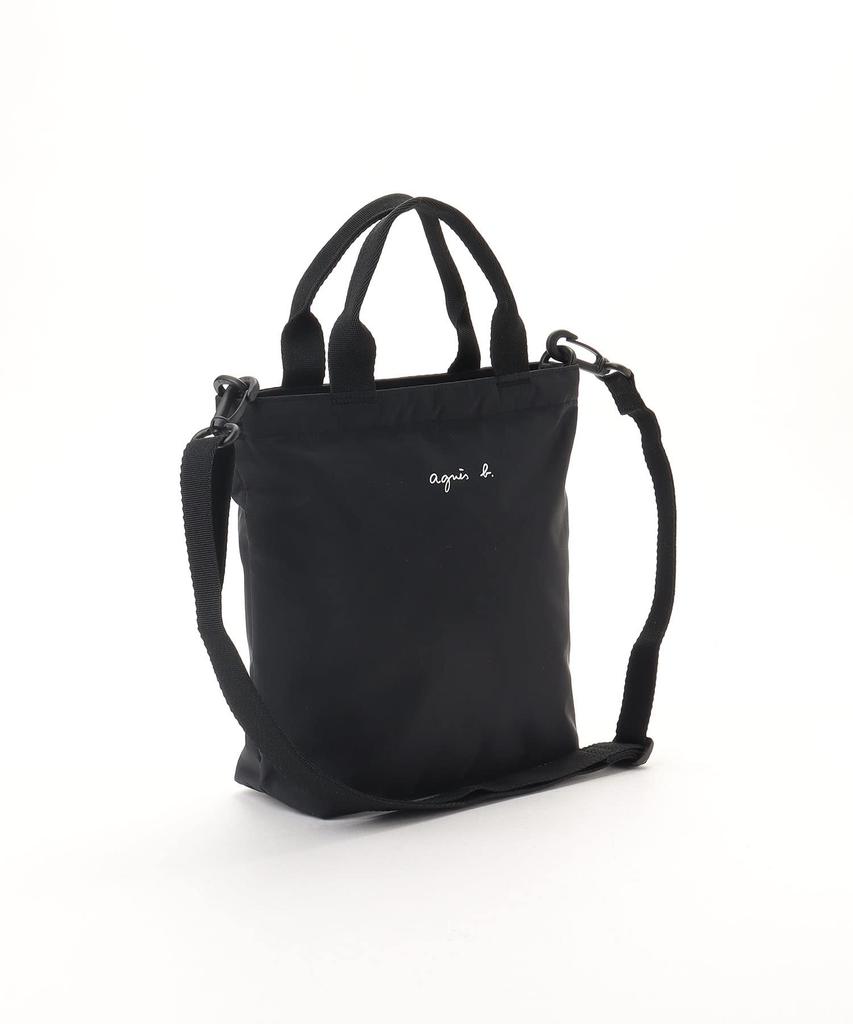 agnes b. Women's Logo Handbag AC12 E SAC Free Black