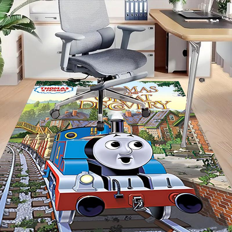 1pc Thomas Balloons Celebration Carpet for Playroom Bedroom Living Room Sofa Home Decor,kids Game Area Rug Non-slip Floor Mat Y73048