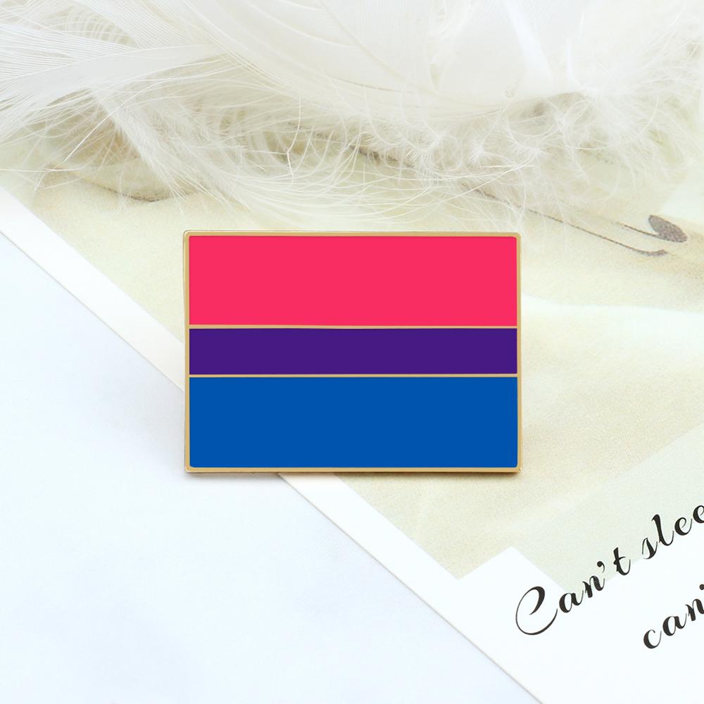 Spille Smaltate Asessuali Gay Lesbiche Badge Zaino Orgoglio LGBT Non Binario Trans Pin da Bavero Rettangolare Arcobaleno Gioielli Regali per Amici