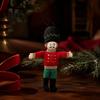 Christmas Tree Ornament Nutcracker Fabric Ornament Handmade Stuffed Soldier Decoration Pendant Xmas Hanging Decor Pendant Party Supplies Retro