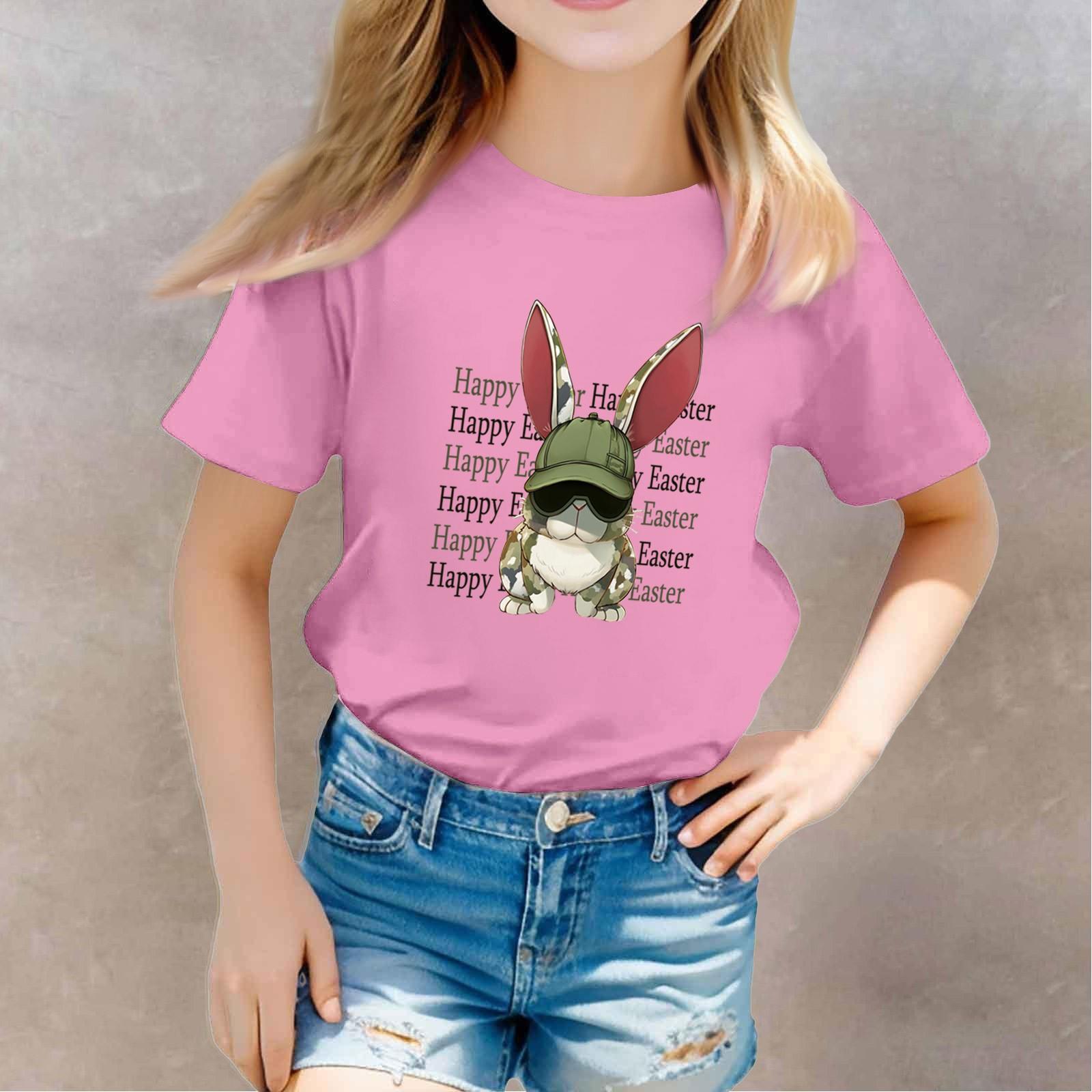 

Футболки для малышей, девочек и мальчиков, детские футболки с короткими рукавами и принтом для мальчиков и девочек 140 розовый