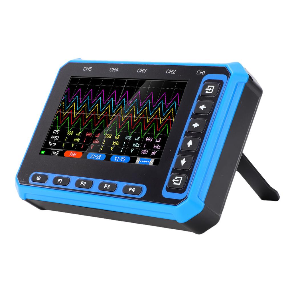 Portable Oscilloscope 5 Channel 1MHz Bandwidth 3MHz Sampling Rate USB Type C WiFi Handheld Oscilloscope