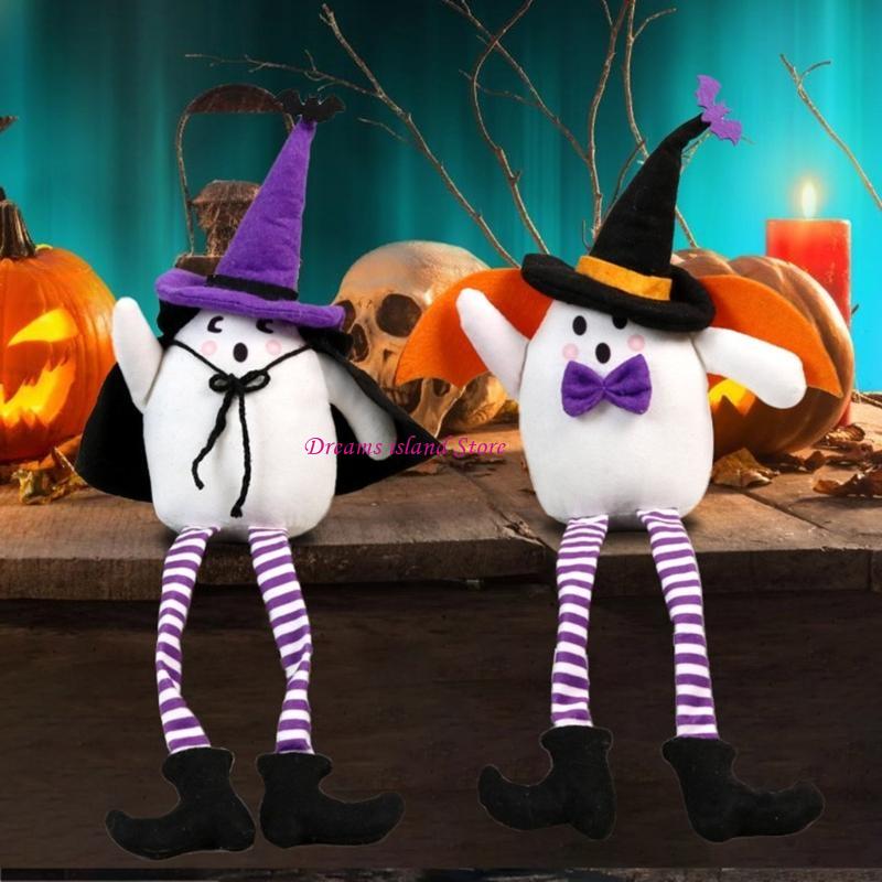 Halloween Witch Hat Long Legged Doll Ornament for Eerie Season Fun Home Accent HX6C