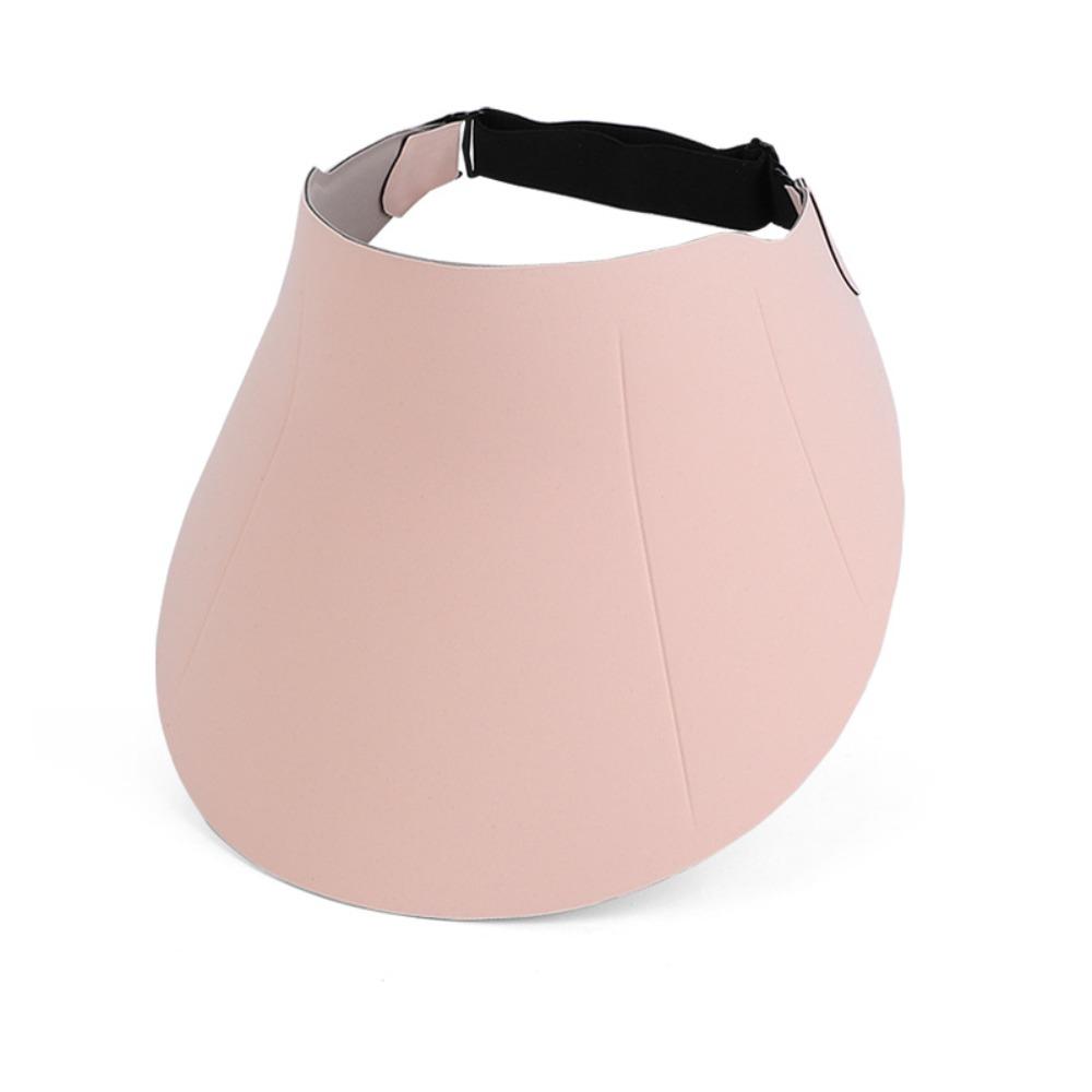 Simple Foldable Traceless Sun Hat UV Protection Empty Top Seamless Visor Cap Adjustable Large Brim Women Sun Hat Holiday