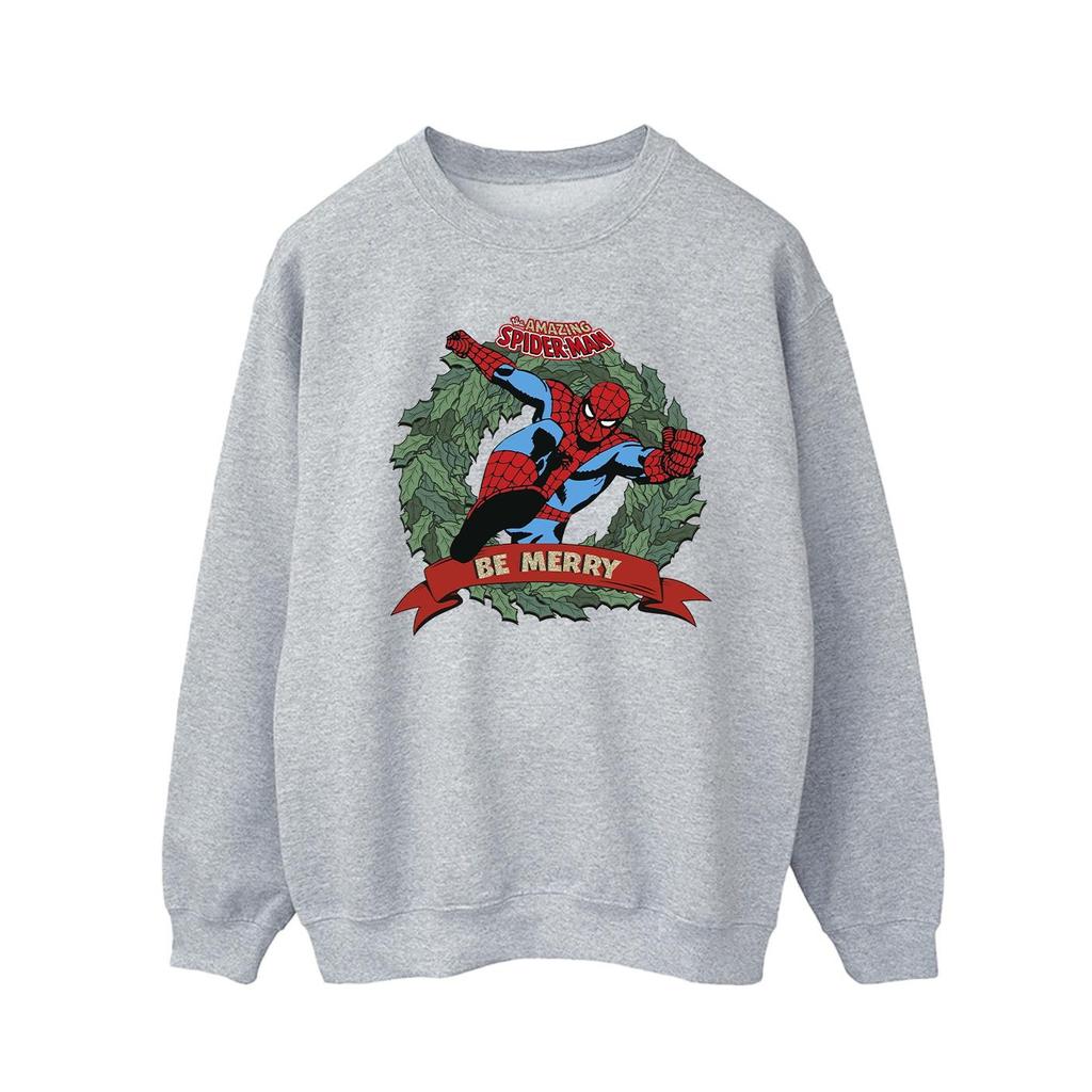 Spider-Man Mens Be Merry Sweatshirt