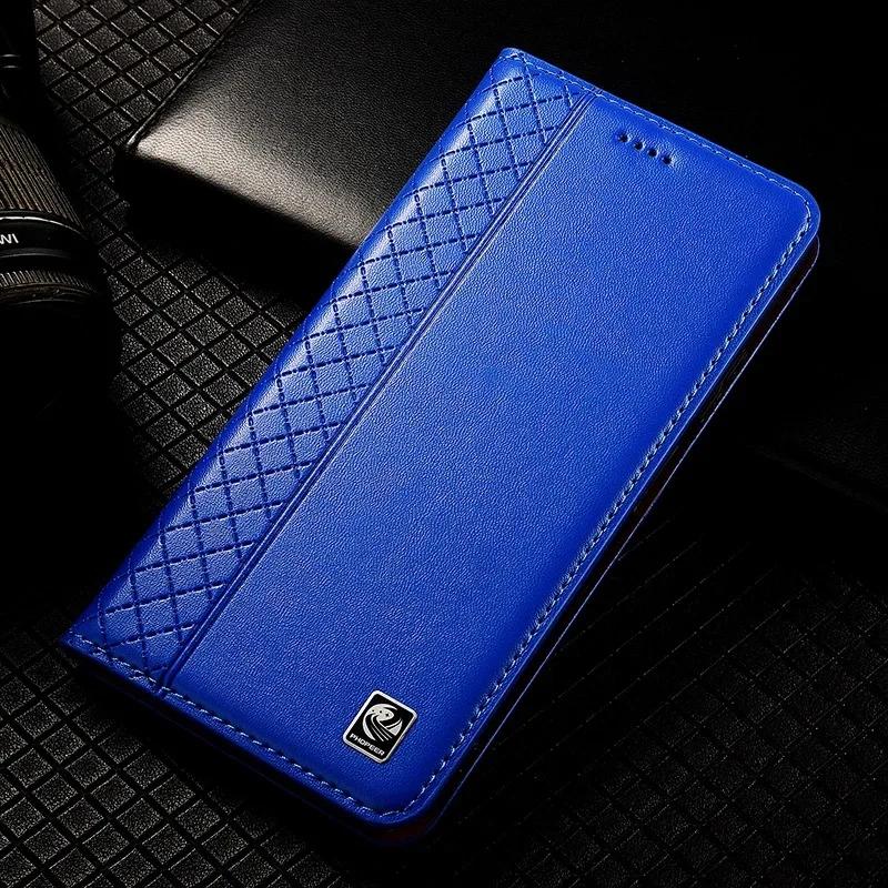 

Чохол зі справжньої шкіри Наппа для Xiaomi Poco X2 X3 X4 X5 X6 X7 F7 GT Pro NFC Neo Ultra Магнітна книжка Гаманець Чохли для телефону Poco X3 GT синій