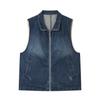 2024 Women's Lightweight Denim Vest: Spring & Autumn Sleeveless Jacket, Age-Reducing Style for Moms