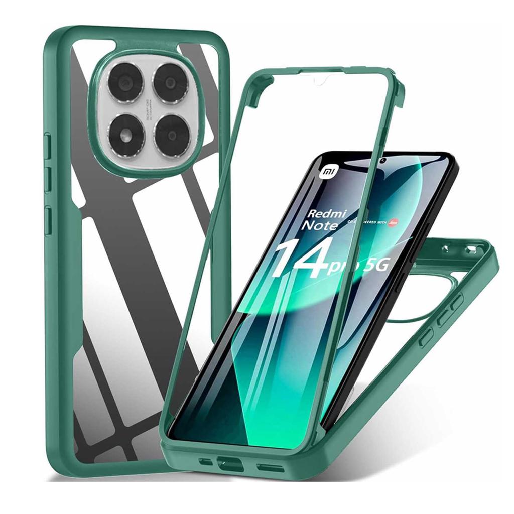 360 Celotělový kryt pro Poco C71 X7 Pro M6 X6 X5 Redmi Note 14S 14 Pro Plus 5G 13 12 10 Redmi A5 14C 13C 12C 10C 9C 9A 9 s ochrannou fólií na displej