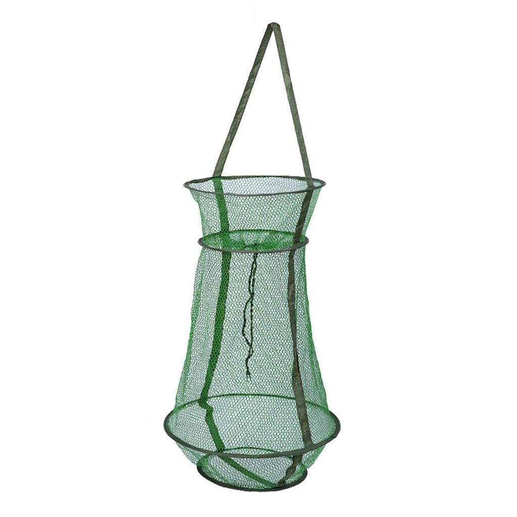 Fishing Trap Net Portable Fishing Net 3 Layer Round Folding Fishing Mesh Cage Cast Net Outdoor Fishing Accessories