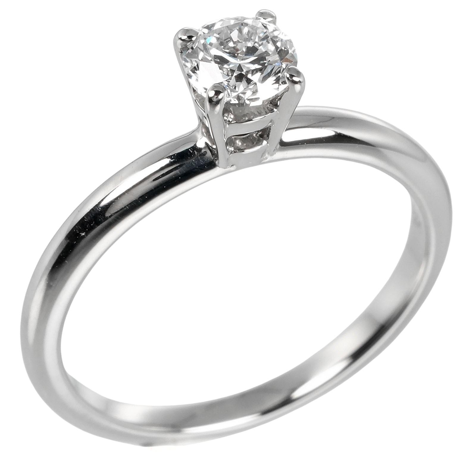 

BVLGARI Rome Amor Ring 0.30ct VS1/H/2EX/VG Pt950Platinum/diamond #3.3(US Size) 2.4g Women Used