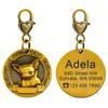 Medaglietta ID Personalizzata per Cani Targhette Personalizzate per Cani Placca Nome Anti-smarrimento Incisione Gratuita Ciondolo per Animali Domestici per Collari Collane Placcato Rame