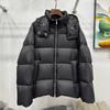 Winter new puffs fluffy white duck down short thickened hooded A-shaped cape down jacket women's coat