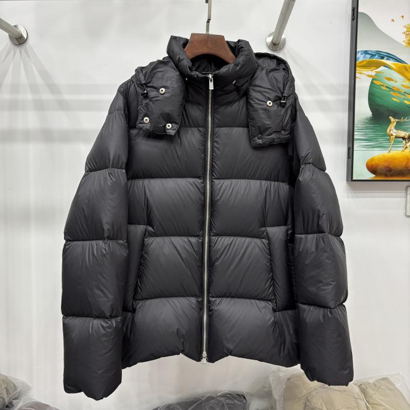 Winter new puffs fluffy white duck down short thickened hooded A-shaped cape down jacket women's coat