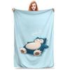 Pokemon Snorlax Flanelová deka Zimní Super teplé povlečení Přehozy pro děti Venkovní vzor Přehoz na postel Potah na pohovku/postel