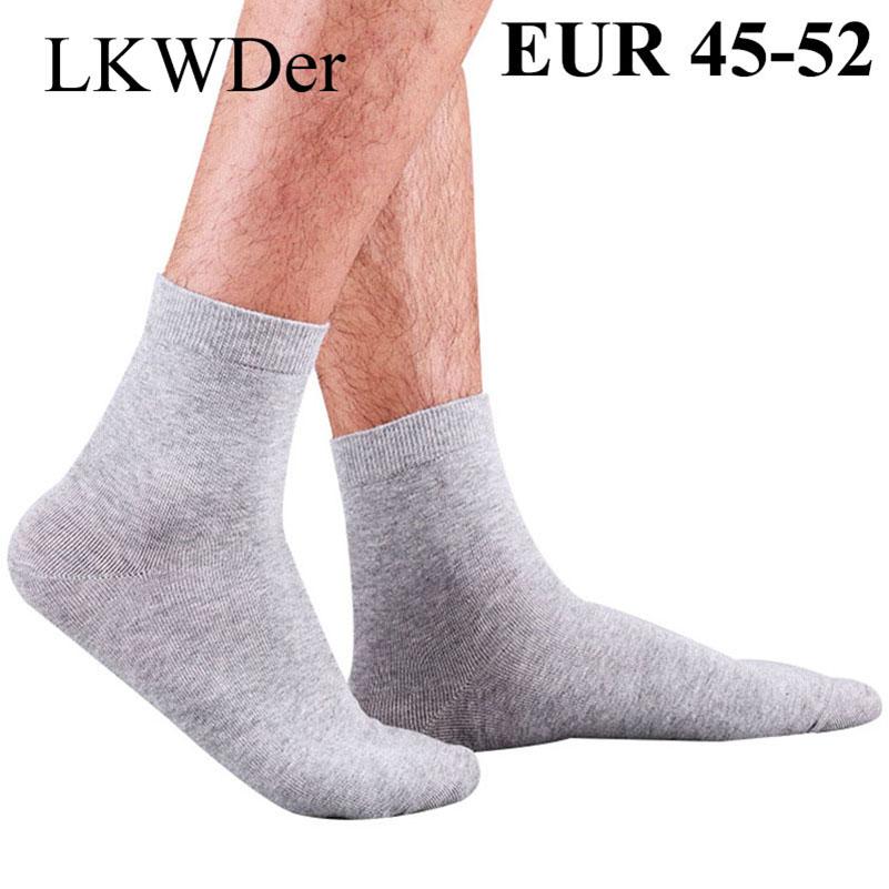 LKWDer 5 par skarpet męskich 98% bawełna wysokiej jakości skarpety męskie duże duży plus size 49,50,51 skarpetki codzienne biznesowe Calcetines Hombre