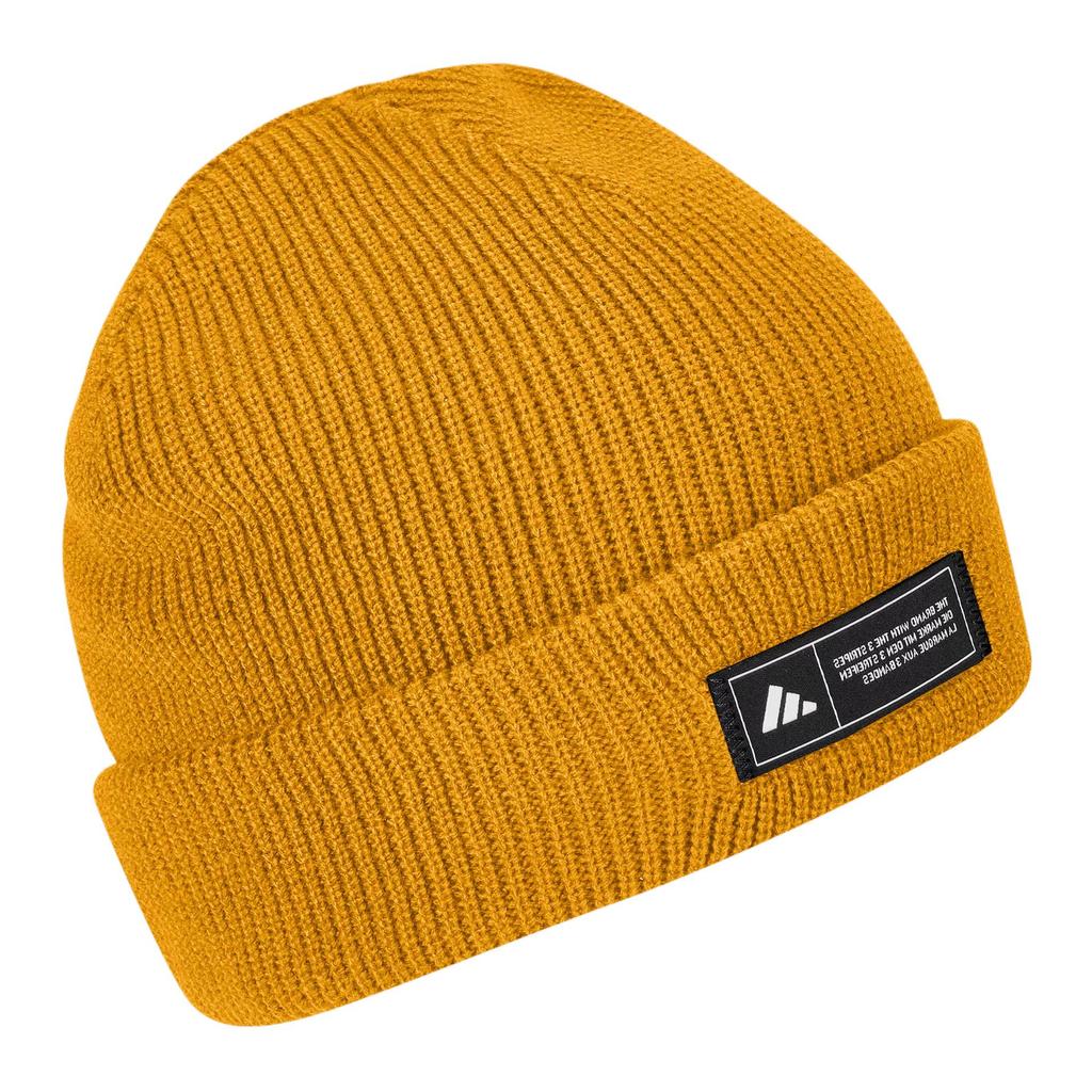 Adidas Solid Color Logo Acrylic Yarn Hat Unisex Hats Yellow JF3163