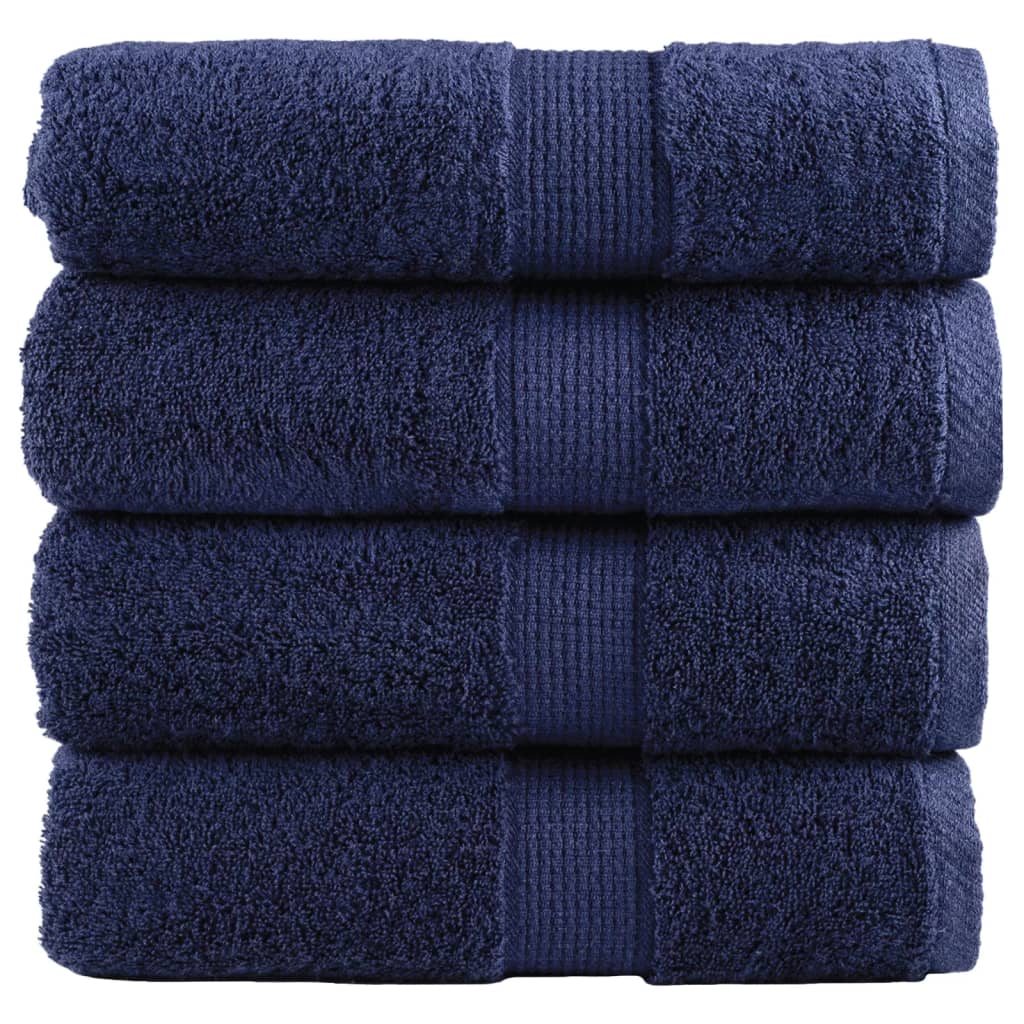 Premium Wash Cloths SOLUND 4 pcs Navy Blue 30 x 30 cm 600 g m²