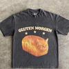 Gluten Morgen Funny Cat meme T-shirt, Silly Cats Shirt, Kitten Tee, Gift for Cat Lovers, Weird Shirts, Unhinged Clothes, Brainrot Tees