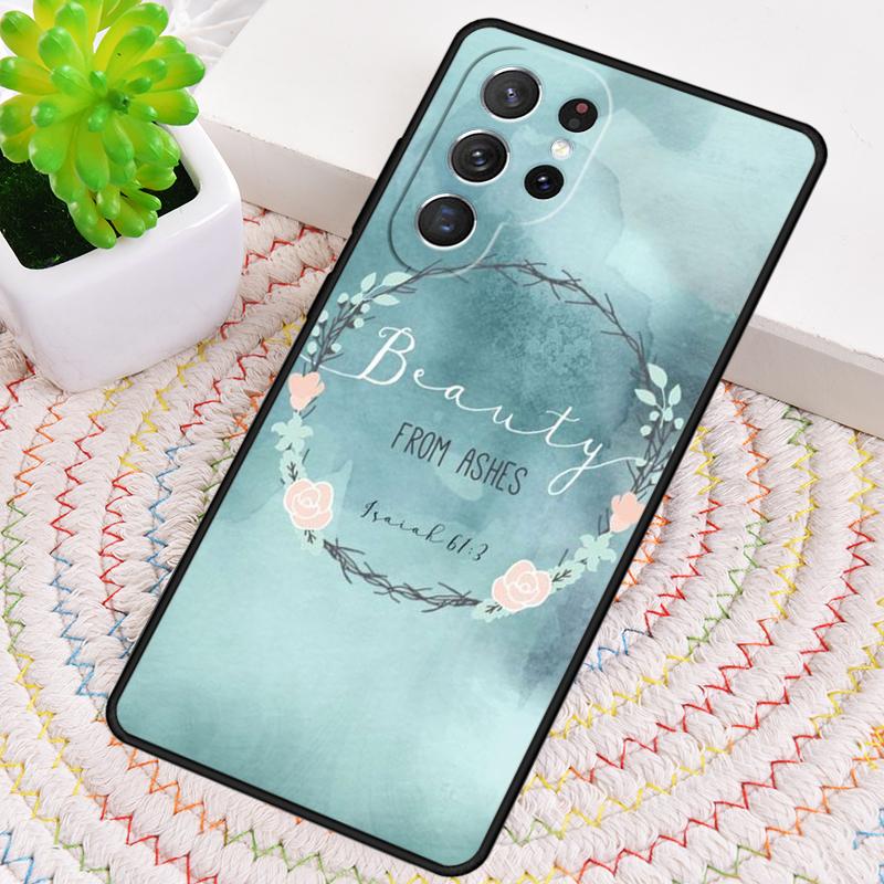 Christian Scripture Phone Case for Samsung Galaxy note 10 pro S26 Ultra S23 S24 FE S25 S21 S22 PLUS shockproof Cove