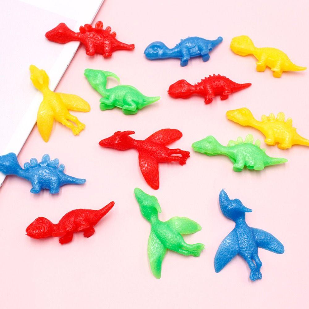 5pcs Dinosaur Launch Dinosaur Plastic Flying Dinosaur Finger Toys  Party Favors
