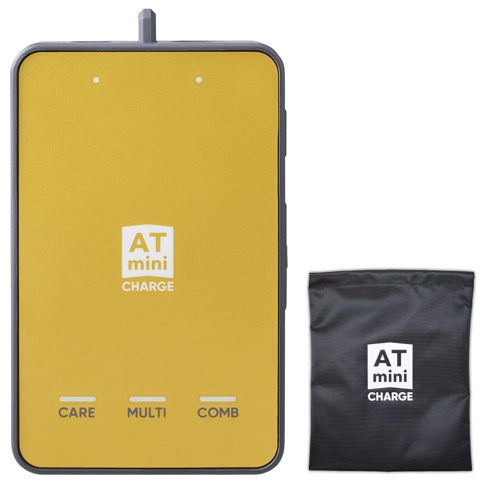 

використовується топом ATmini CHRAGE AT Mini with Pouch Conditioning Care Microcurrent Compact Portable Sports Muscle Bedtime [Популярно для спортсменів] (Жовте золото)