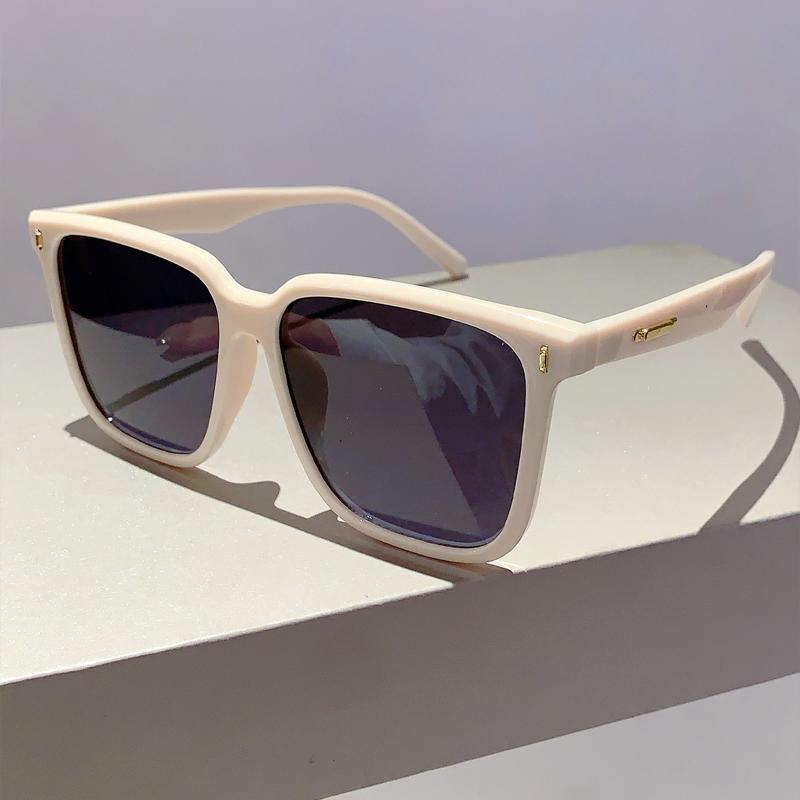 KAMMPT Vintage Square Sunglasses Oversized Korean Style Women Shades Trendy Fashion Luxury Eyewear