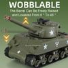 1:32 M4 Alloy Military Tank Model Toy Car Rotatable Turret Sprayable Vehicles Music Light Miniature Toys Boys Love Ornaments