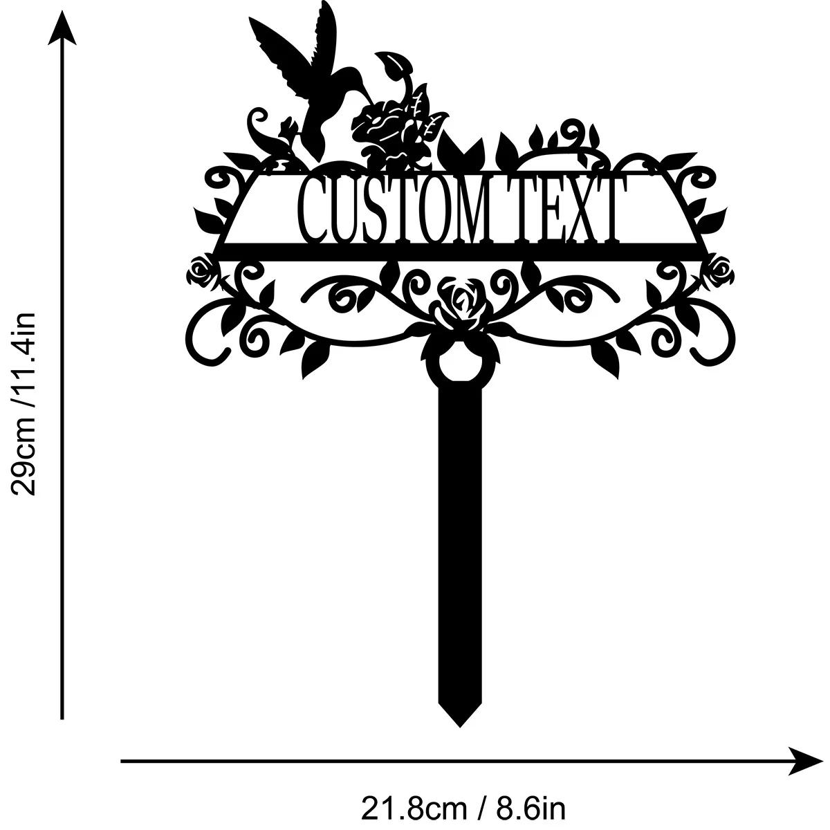 

Metal Garden Stake Sign, Personalized Yard Name Plate, Outdoor Wall Decor, Custom Lawn Art