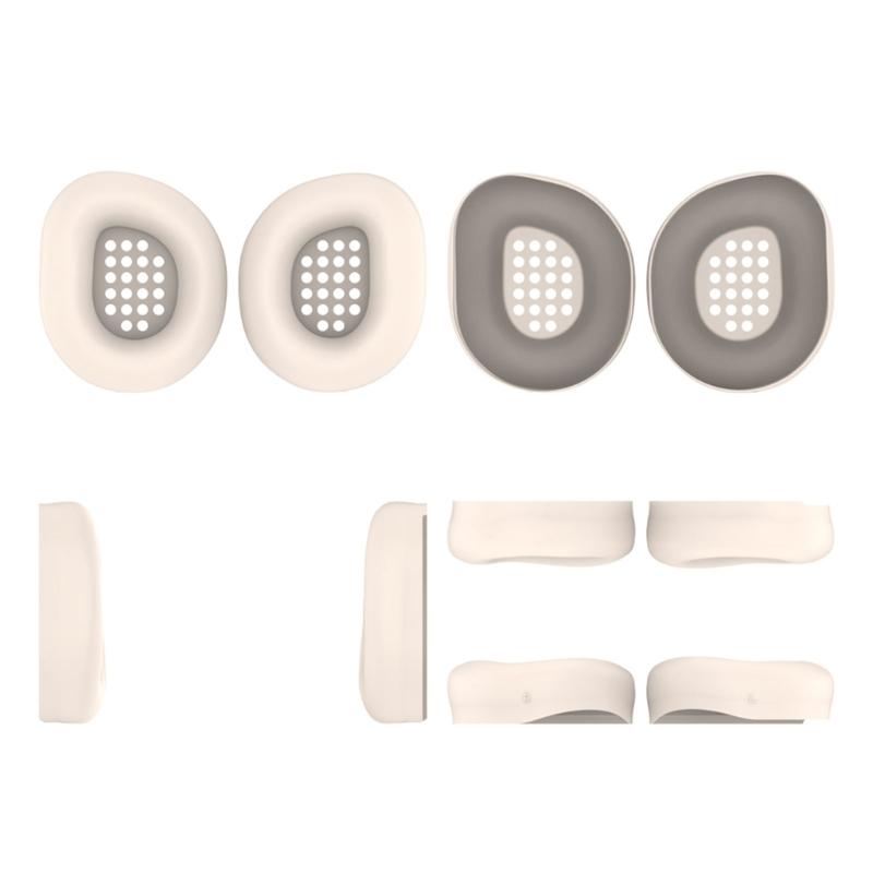 Silicone Ear Pad for Beach 600 Over Ear Headphones Protector Sweat-Proof and Washable Ear Cushions