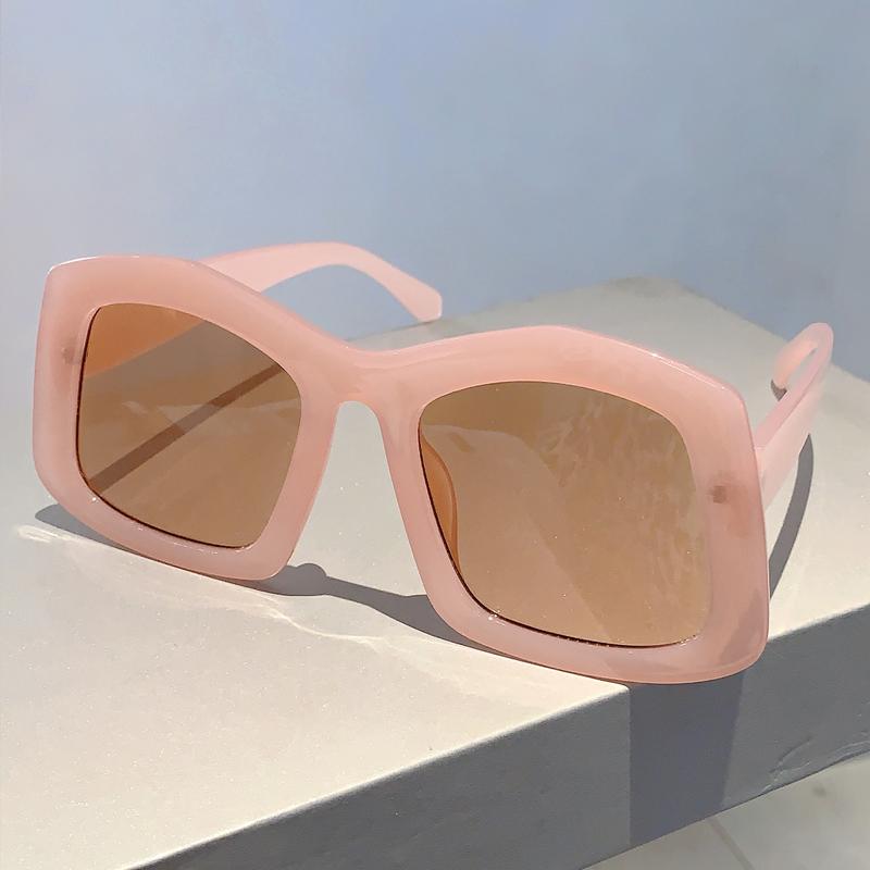Oversized Irregular Sunglasses New Gradient Candy Color Women Shades Ins Trendy Brand Designer Outdoor Travelling Eyewear