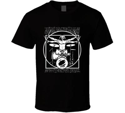 Leonardo Da Vinci Renaissance Trommler Lustiges Geschenk Trommeln Trendiges T-Shirt