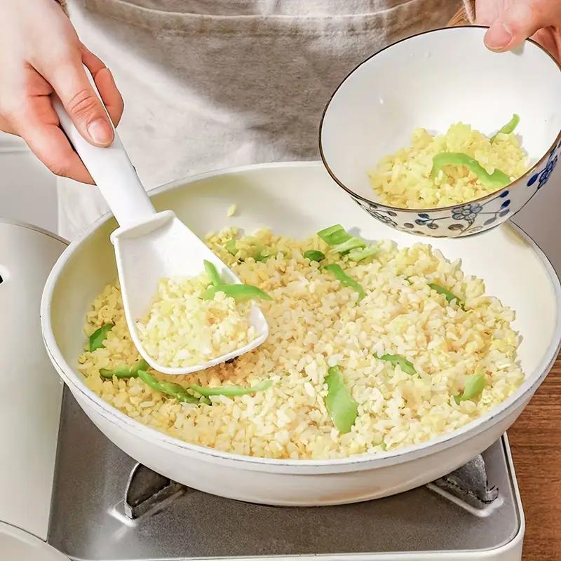 White Plastic Draining Spoon Multi Functional Potato Masher Vegetable Washing Draining Rice Spoon Kitchen Accessories