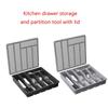 Drawer Organizer Separators for Office Desk Stationeries Cutlery Storage Box Organization Tray for Kitchen Drawers