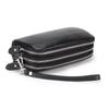 Women Long Wallet Genuine Leather 3-Layer Zipper Purse Bag Large Capacity Wristlet Clutch Wallets Phone Bag Money Purses