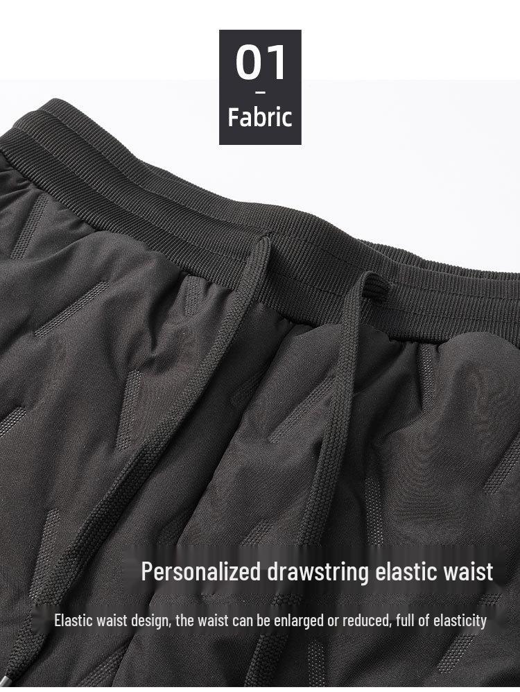 Herren Übergröße Fleecegefütterte Winter Baumwollhose für Freizeit- oder Sportbekleidung